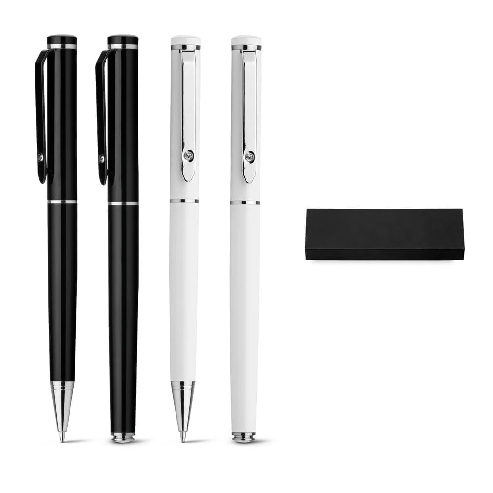 Kit de Roller e Caneta esferográfica Caliope Set - S81199 - Combos Brinde Personalizado - Zen Brindes