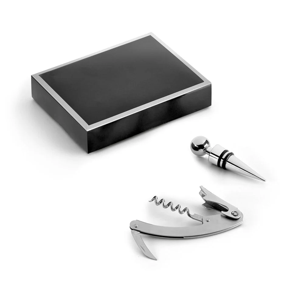 Kit para vinho Barrel - S94191 - Vinho e queijo Brinde Personalizado - Zen Brindes