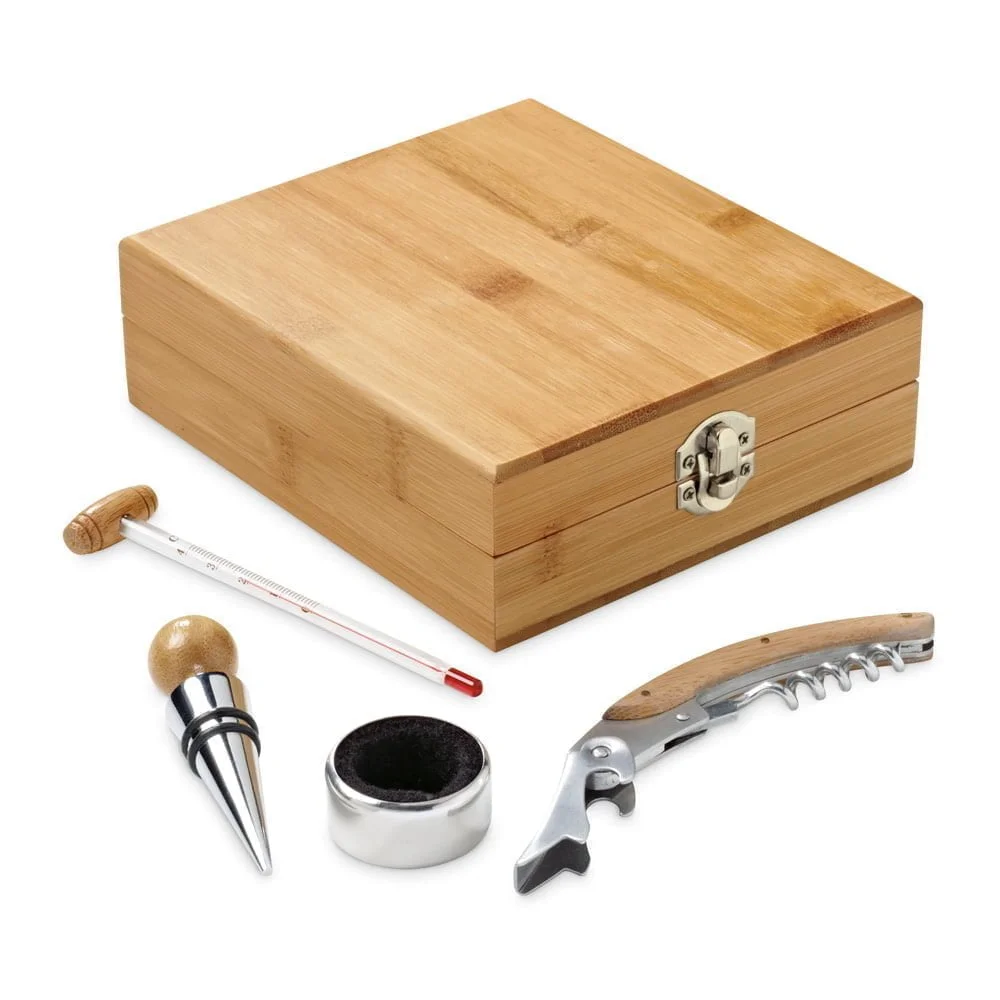 Kit para vinho Cabernet - S94190 - Vinho e queijo Brinde Personalizado - Zen Brindes