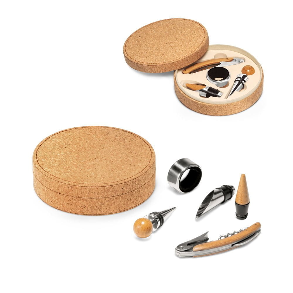 Kit para vinho Moreto - S94119 - Vinho e queijo Brinde Personalizado - Zen Brindes