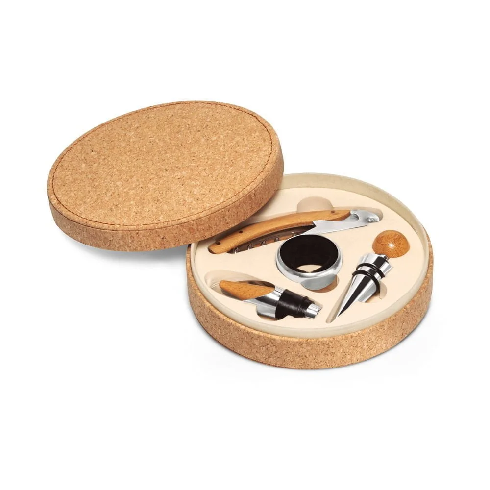 Kit para vinho Moreto - S94119 - Vinho e queijo Brinde Personalizado - Zen Brindes