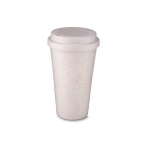 Copo Fibra de Arroz 550ml Bege na Zen Brindes - Presente Personalizado
