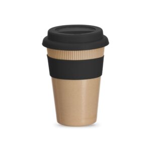 Copo Fibra de Bambu 450ml Preto na Zen Brindes - Presente Personalizado