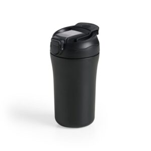 Copo Inox Parede Dupla 450ml Preto na Zen Brindes - Presente Personalizado