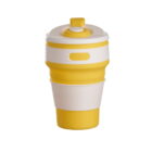 Copo Retrátil 350ml Amarelo na Zen Brindes - Presente Personalizado