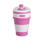 Copo Retrátil 350ml Rosa na Zen Brindes - Presente Personalizado