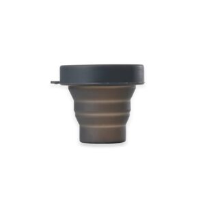 Copo Retrátil de Silicone 150ml - X18578 - Preto -  Brinde Personalizado - Zen Brindes