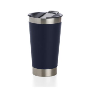 Copo Térmico 500ml com Abridor - X18645L - Azul -  Brinde Personalizado - Zen Brindes
