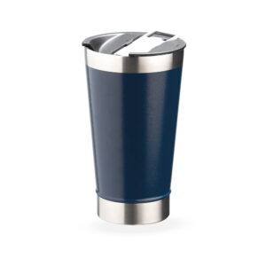 Copo Térmico 500ml com Abridor - X18645T - Azul -  Brinde Personalizado - Zen Brindes