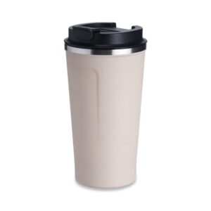 Copo Térmico Inox 500ml Bege na Zen Brindes - Presente Personalizado