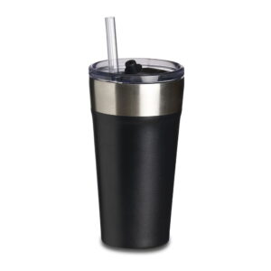 Copo Térmico com Canudo 500ml - X18655 - Copos Brinde Personalizado - Zen Brindes