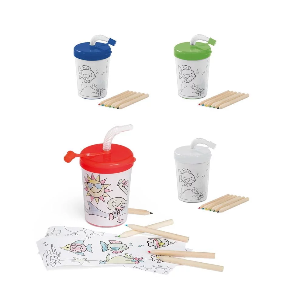 Copo para viagem Giraffe - S54635 - Escritório e Papelaria Brinde Personalizado - Zen Brindes