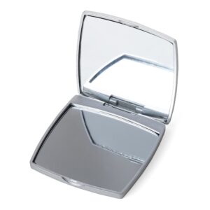 Espelho Plástico Duplo Sem Aumento - X18607 - Linha Cuidado Pessoal Brinde Personalizado - Zen Brindes