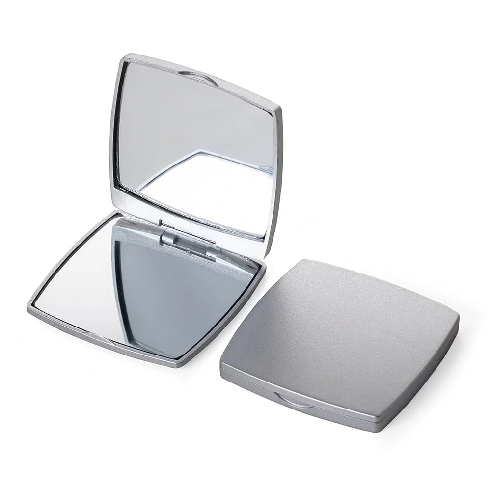 Espelho Plástico Duplo Sem Aumento - X18607 - Linha Cuidado Pessoal Brinde Personalizado - Zen Brindes