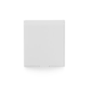 Espelho Plástico Retangular Sem Aumento - X06036 - Branco -  Brinde Personalizado - Zen Brindes