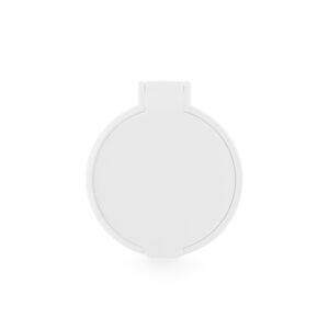 Espelho Plástico Sem Aumento - X06037 - Branco -  Brinde Personalizado - Zen Brindes