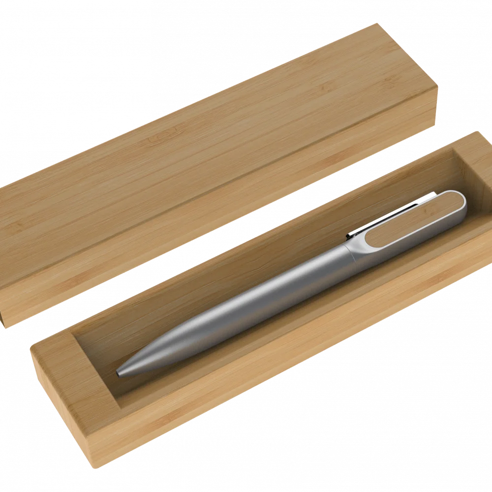 Estojo de Bambu - AEM0114 - Embalagens Brinde Personalizado - Zen Brindes