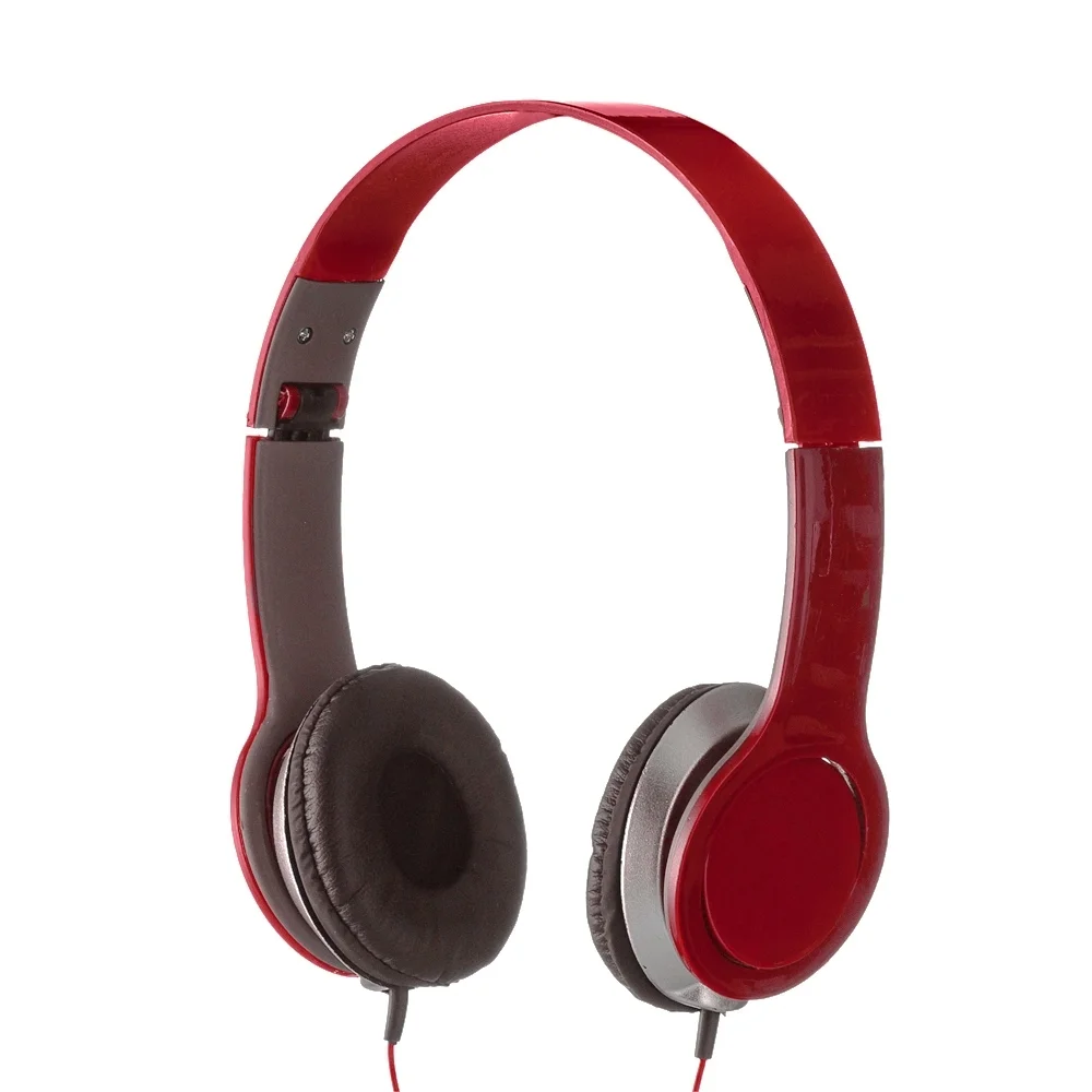 Fone de Ouvido Estéreo Vermelho na Zen Brindes - Presente Personalizado