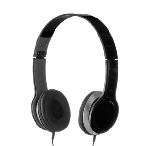 Fone de Ouvido Estéreo Preto na Zen Brindes - Presente Personalizado