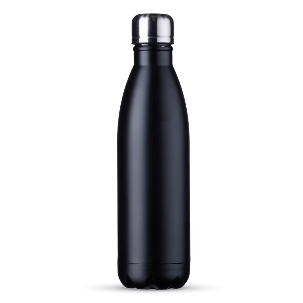 Garrafa Inox 750ml - X17011F - Preto -  Brinde Personalizado - Zen Brindes