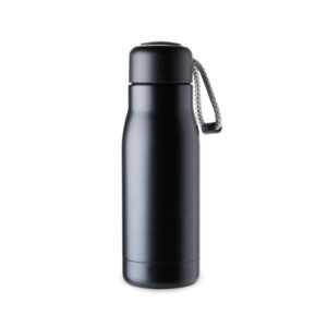 Garrafa Térmica 420ml - X18723 - Preto -  Brinde Personalizado - Zen Brindes