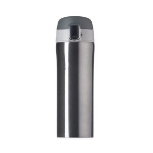 Garrafa Térmica Metal 350ml - X17007 - Prata -  Brinde Personalizado - Zen Brindes