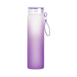 Garrafa de Vidro 450ml Roxo na Zen Brindes - Presente Personalizado