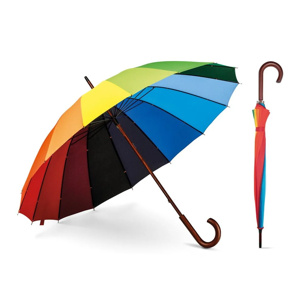 Guarda-chuva Arco-íris Duha - S99140 - Guarda chuvas Brinde Personalizado - Zen Brindes