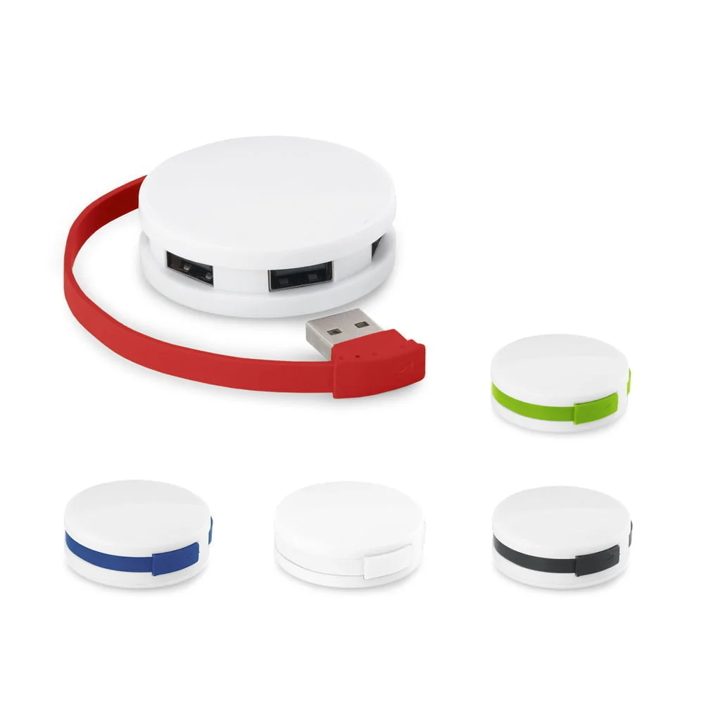 Hub Usb 2 Gardner - S97357 - Acessório Tech Brinde Personalizado - Zen Brindes