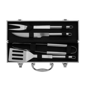 Kit Churrasco 4 peças - X01644 - Churrasco Brinde Personalizado - Zen Brindes