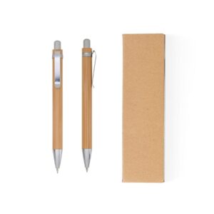 Kit Caneta e Lapiseira Ecológica de Bambu - X14681