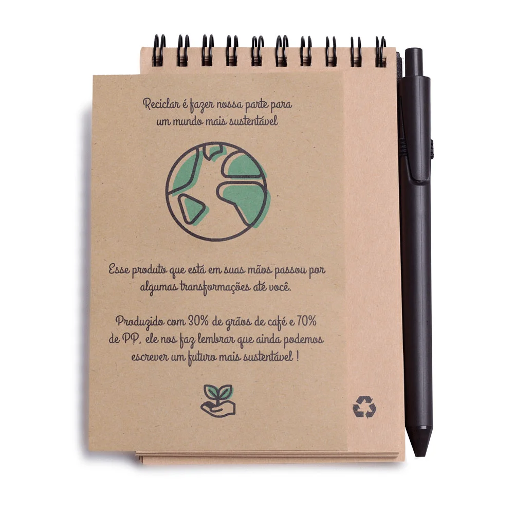 Bloco com Caneta - ABL029 - Combos Brinde Personalizado - Zen Brindes