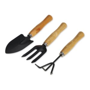 Kit Jardinagem 3 Peças Preto na Zen Brindes - Presente Personalizado