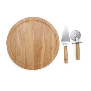 Kit Pizza 3 Peças Prata na Zen Brindes - Presente Personalizado