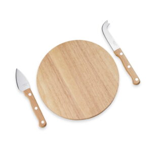 Kit Queijo 3 Peças - X08222 - Vinho e queijo Brinde Personalizado - Zen Brindes