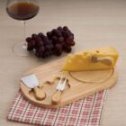 Kit Queijo 4 Peças - X03222 - Vinho e queijo Brinde Personalizado - Zen Brindes