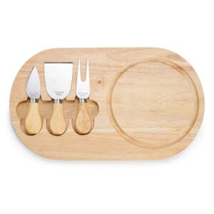 Kit Queijo 4 Peças - X03222 - Vinho e queijo Brinde Personalizado - Zen Brindes