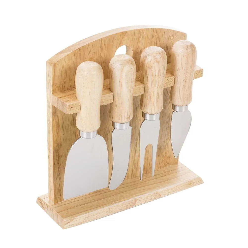 Kit Queijo 5 Peças - X04236 - Vinho e queijo Brinde Personalizado - Zen Brindes
