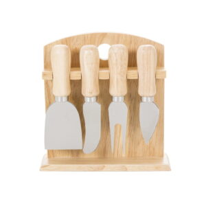 Kit Queijo 5 Peças - X04236 - Vinho e queijo Brinde Personalizado - Zen Brindes