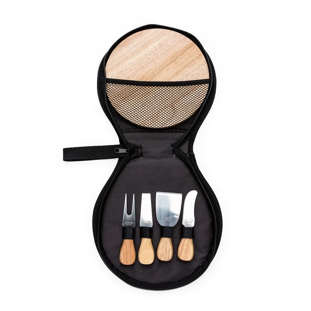 Kit Queijo 5 peças Natural na Zen Brindes - Presente Personalizado