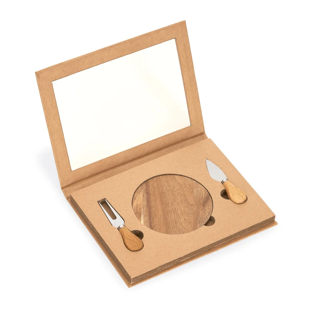Kit Queijo - AKQ269 - Vinho e queijo Brinde Personalizado - Zen Brindes