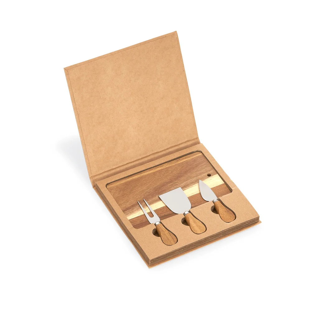 Kit Queijo - AKQ270A - Vinho e queijo Brinde Personalizado - Zen Brindes