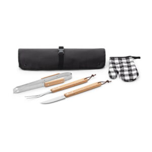 Kit churrasco Champ - S94112 - Churrasco Brinde Personalizado - Zen Brindes
