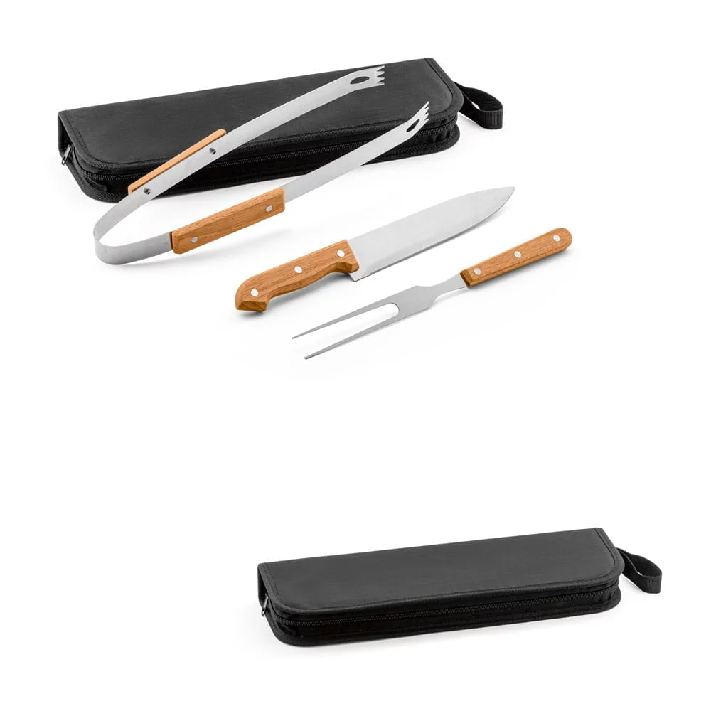 Kit churrasco Garlic - S94145 - Churrasco Brinde Personalizado - Zen Brindes