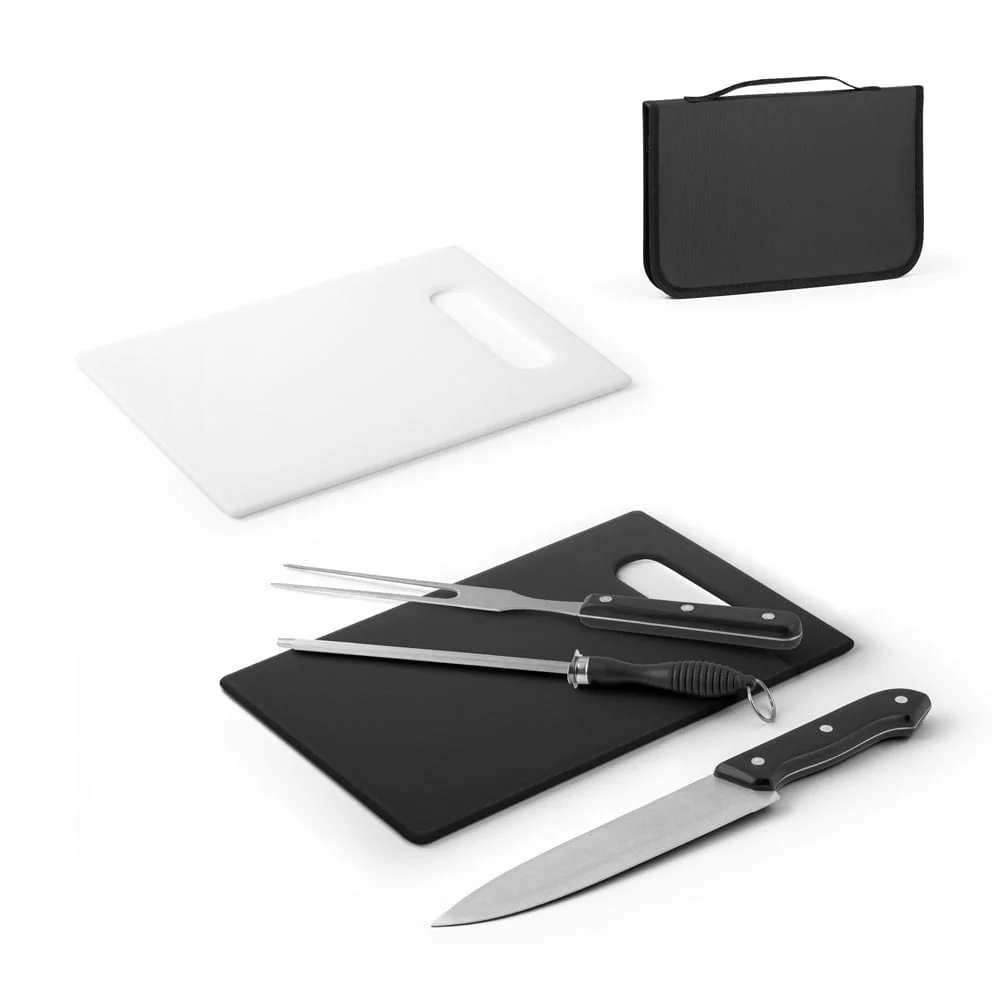 Kit churrasco Ravioli - S94102 - Churrasco Brinde Personalizado - Zen Brindes