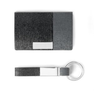 Kit de porta cartões e chaveiro Travolta - S93314 - Combos Brinde Personalizado - Zen Brindes