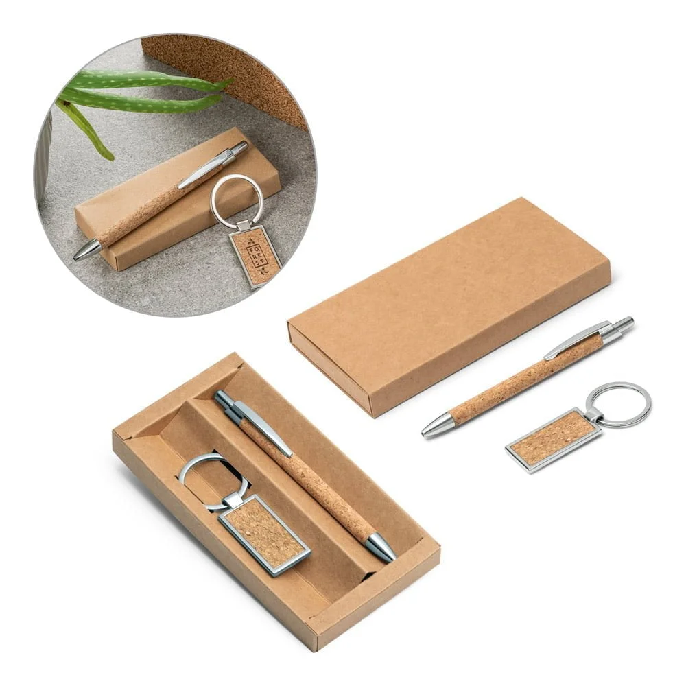 Kit esferográfica e chaveiro Lavre - S93324 - Combos Brinde Personalizado - Zen Brindes