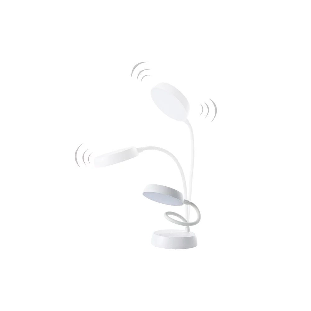 Luminária Articulável Recarregável 10 Leds - X06013 - Eletrônicos e tech Brinde Personalizado - Zen Brindes