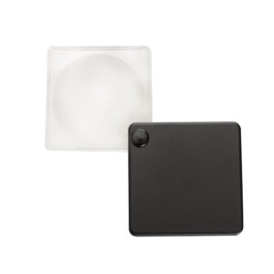 Lupa com capa plástica preto Preto na Zen Brindes - Presente Personalizado