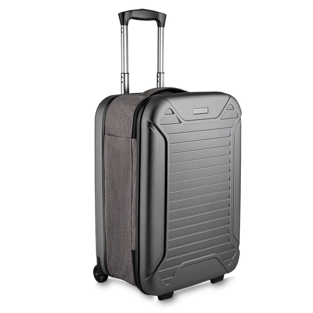 Mala de Viagem Pequena 43L Prata na Zen Brindes - Presente Personalizado